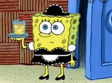 Spongebob maid outfit - Browse and add captions to Spongebob maid outfit memes. Create. Make a Meme Make a GIF Make a Chart Make a Demotivational NSFW. All Memes › Spongebob maid outfit. 